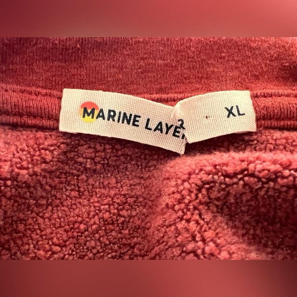 Marine Layer Varsity Raglan in Rosewood - Picture 5 of 7